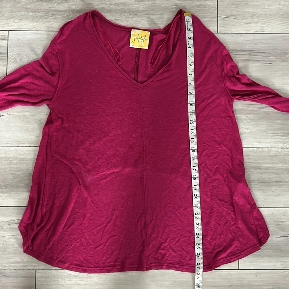 Free People size small hot pink oversized shirt